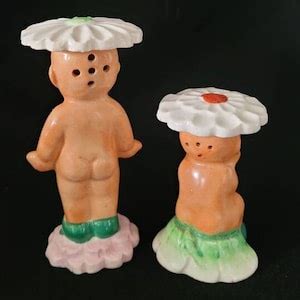 1940 S Kewpie Doll Salt Pepper Shaker Vintage Naked Etsy