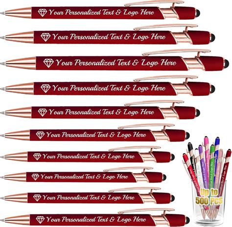 Amazon Ronbeaud Up To 500Pcs Personalized Pens With Stylus