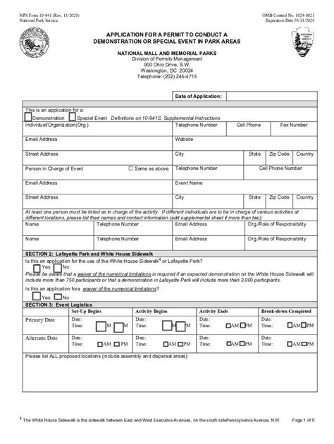 Nps Parking Permit Fill Out Sign Online DocHub