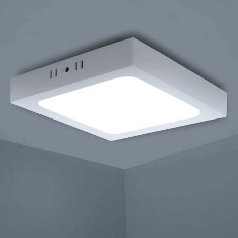 Plafoniera Quadrata Led Montaggio Esterno Luce Soffitto W