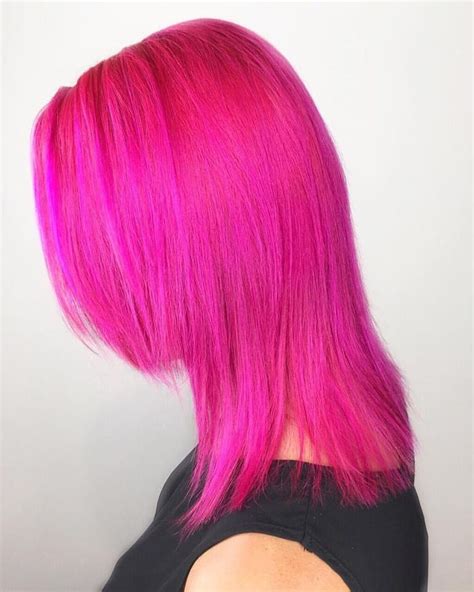 Hot Pink Goldwell Elumen Hair By Josh Juju Hair Lounge Best Hair Salon Cool Hairstyles