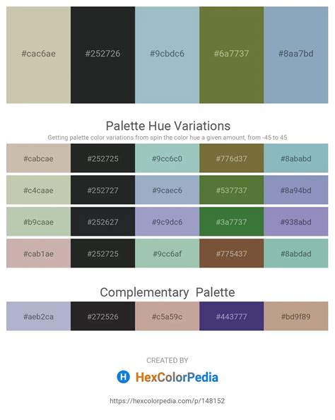 Olive Drab Color Chart