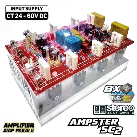 Jual Kit Power Amplifier Stereo X Ampster Sc Sc X W