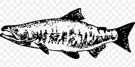 Sockeye Salmon Chinook Salmon Clip Art, PNG, 1280x640px, Salmon, Art, Black And White ...