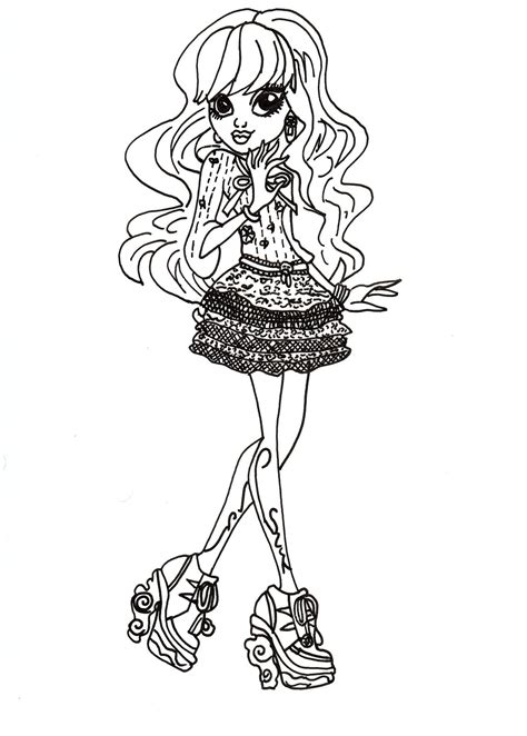 154 Dessins De Coloriage Monster High à Imprimer Sur Page 4