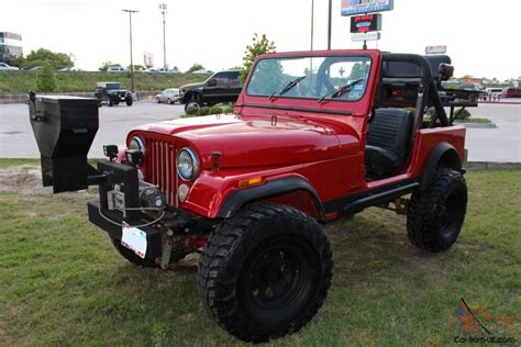 Cj7 Jeep V8 Dana 44 Lift 35 Tires Deer Feeder Winch Led Lighting