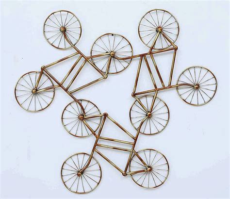 Buy Iron Painted Cycle Cluster Metal Wall Art Online In India At Best