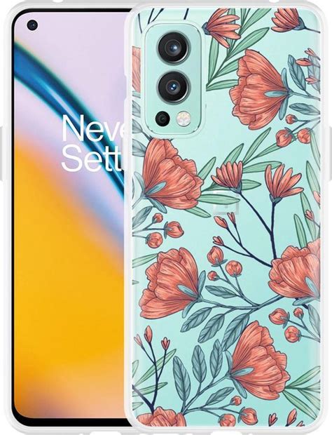 OnePlus Nord 2 Hoesje Poppy Roses Designed By Cazy Bol