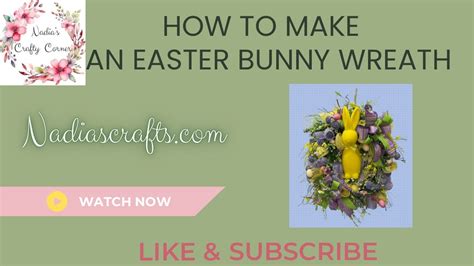 How To Make An Easter Bunny Wreath Diy Easter Wreath Diy Mesh