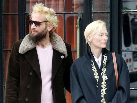 Tilda Swinton Steps Out In New York With Sandro Kopp