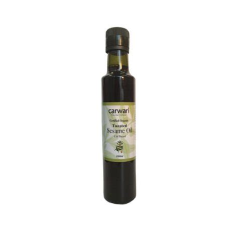 Buy Sesame Oil Toasted Organic Carwari 250ml Oils Organics