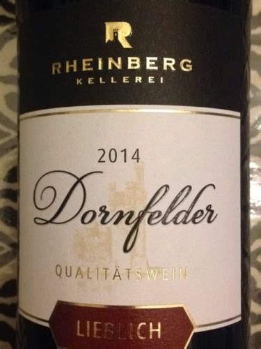 Rheinberg Kellerei Dornfelder Lieblich Vivino Australia