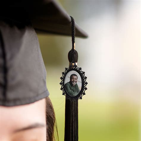 Personalized Graduation Cap Charm With Memorial Photo