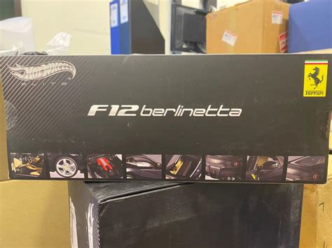 Hot Wheels Elite Ferrari F12 Berlinetta Dark Blue 1 18 Scale Hobbies Toys Toys Games