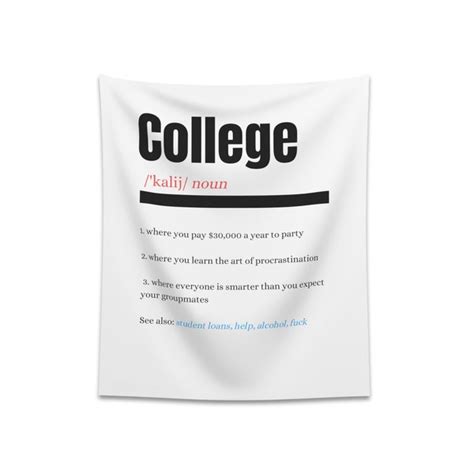 College Dorm Flags Etsy