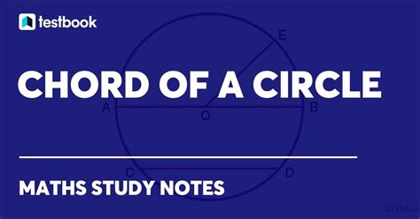 Chord Of A Circle Length Formula Theorems And Properties