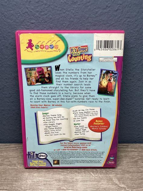 Barney Its Time For Counting Dvd 2006 45986028617 Ebay