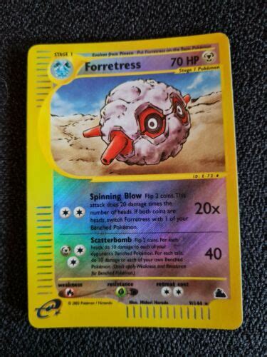 Forretress Reverse Holo Skyridge Mint Wotc Pokemon