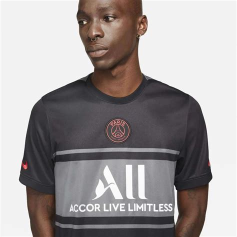 Camisa Nike Paris Saint Germain Of Iii Torcedor Masculina Preto