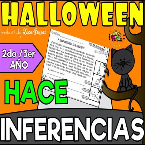 SPANISH Halloween Making Inferences Deducciones Inferencias en Español