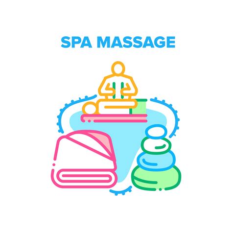 Spa Massage Vector Concept Color Illustration 17369011 Vector Art At