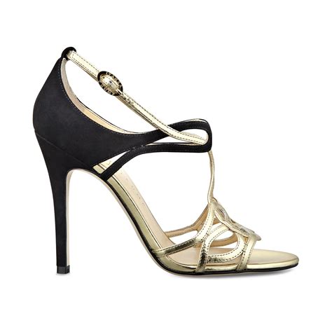 Lyst - Ivanka Trump Herly High Heel Evening Sandals in Black