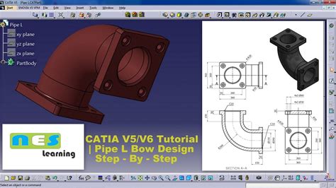 CATIA V5 V6 Tutorial NEW PIPE ELBOW Design STEP BY STEP YouTube