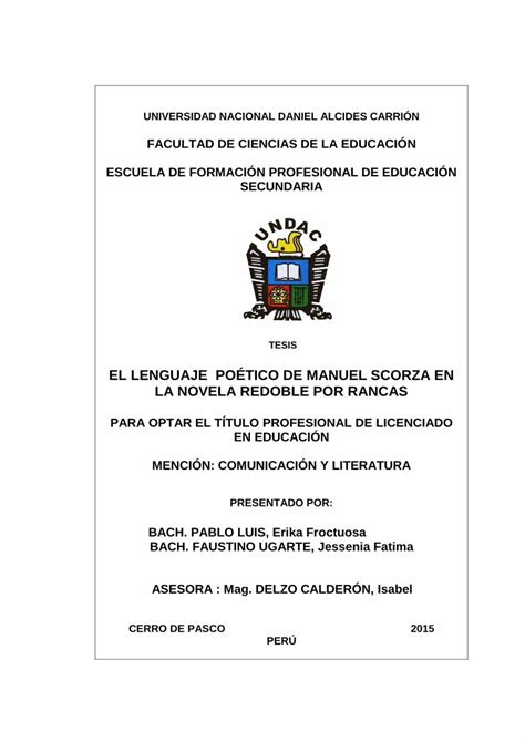 Pdf Universidad Nacional Daniel Alcides Carri Nrepositorio Undac Edu