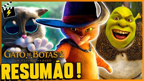 RESUMÃO GATO DE BOTAS 2 O ÚLTIMO PEDIDO RAIO FILMES YouTube