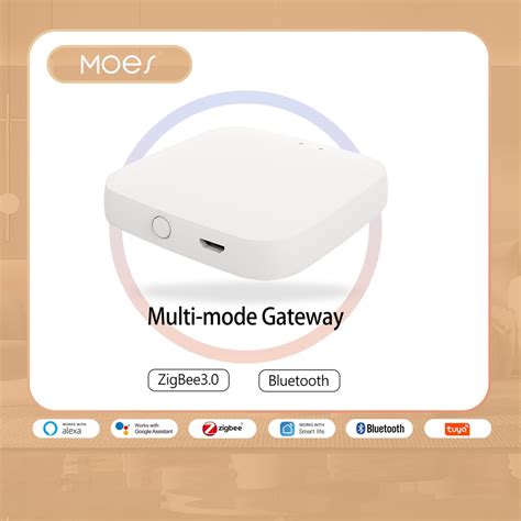 Moes Multi Mode Smart Gateway Zigbee Wifi Bluetooth Mesh Hub Work With