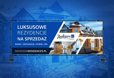 Baner reklamowy hotelu Radison GrupaPNS kreatywność i reklama dla