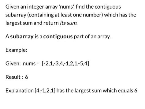 Solved Given An Integer Array Nums Find The Contiguous