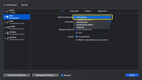 Debugging Ios Projects With Xcode Unreal Engine Documentation