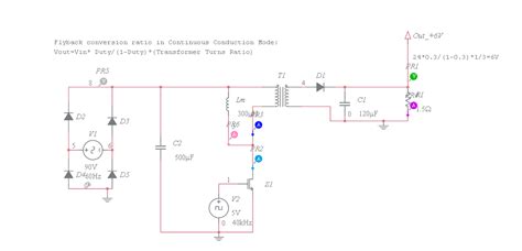 Flyback Converter Este Retificador Calculado Multisim Live