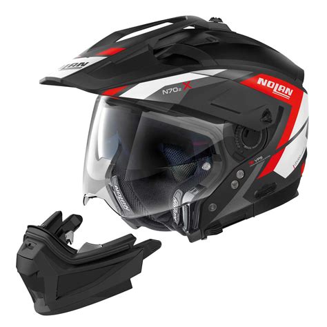 Nolan N X Grandes Alpes N Modular Helmet Black Red White