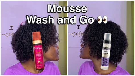 Mousse Wash And Go On Type 4 Natural Hair Youtube