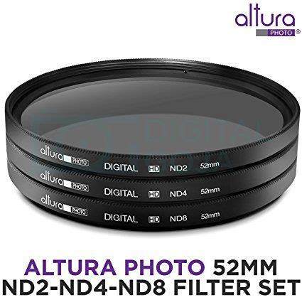 52MM Altura Photo UV CPL ND4 Lens Filters Kit And Altura Photo ND