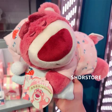 DISNEY 2023 AUTHENTIC Lotso Bear Strawberry Toy Story Plush Keychain