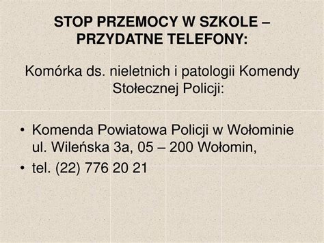 Ppt Wybrane Formy Wsp Pracy Policji Z Plac Wkami O Wiatowymi