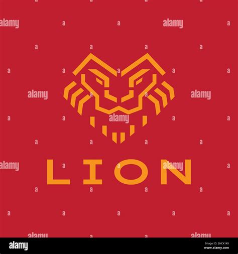 Unique Shape Face Lion Logo Design Vector Graphic Symbol Icon Sign Illustration Creative Idea