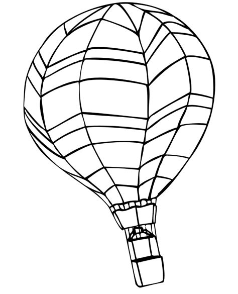 Hot Air Balloon Coloring Pages For Kids Printable Coloring Pages