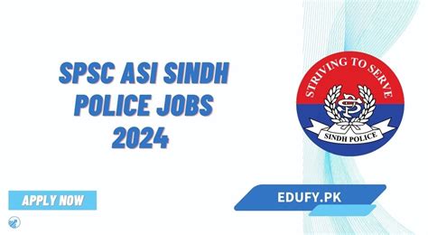 Spsc Asi Sindh Police Jobs Apply Online Last Date