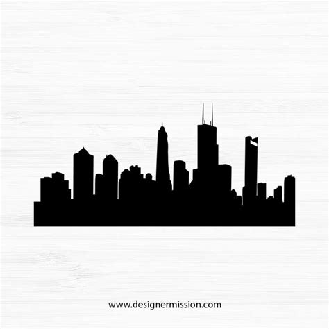 Chicago Skyline Silhouette - Designer Mission