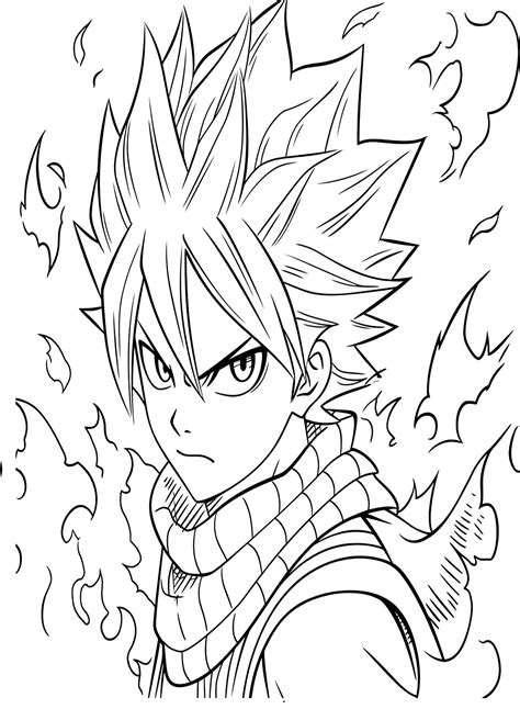 Coloriages De Natsu Dragneel Coloringpagesonly