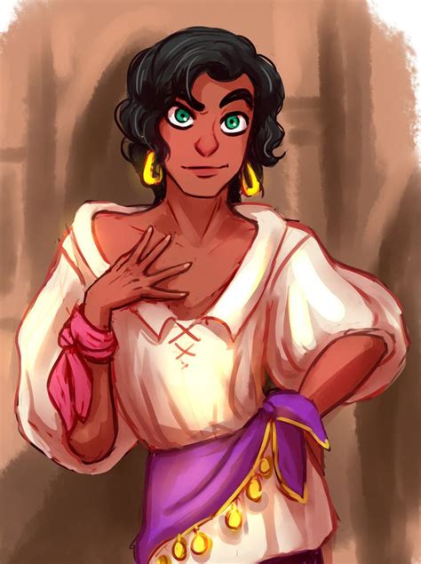 The Hunchback Of Notre Dame Gender Bender Esmeralda By Ripushko Animed And Genderbenders