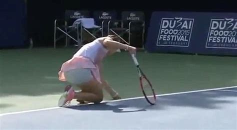 Andrea Petkovic THROWS Her Racquet At Linesman During Epic Tantrum