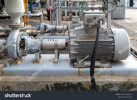 Centrifugal Pump Installed Oil Refinery Chemical Stock Photo 2241642213