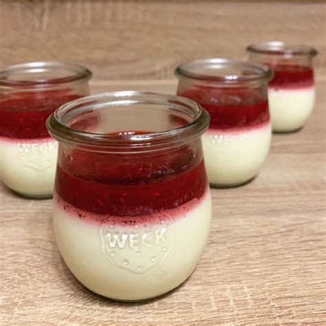 Low Carb Panna Cotta Mit Himbeerso E Panna Cotta Himbeeren K Che