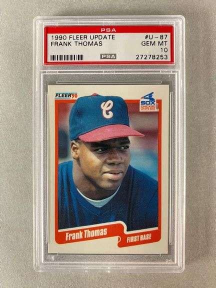 Fleer Frank Thomas U Psa Matthew Bullock Auctioneers