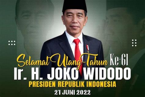 Presiden Joko Widodo Ulang Tahun Ke 61 Begini Ucapan TNI AD Pikiran